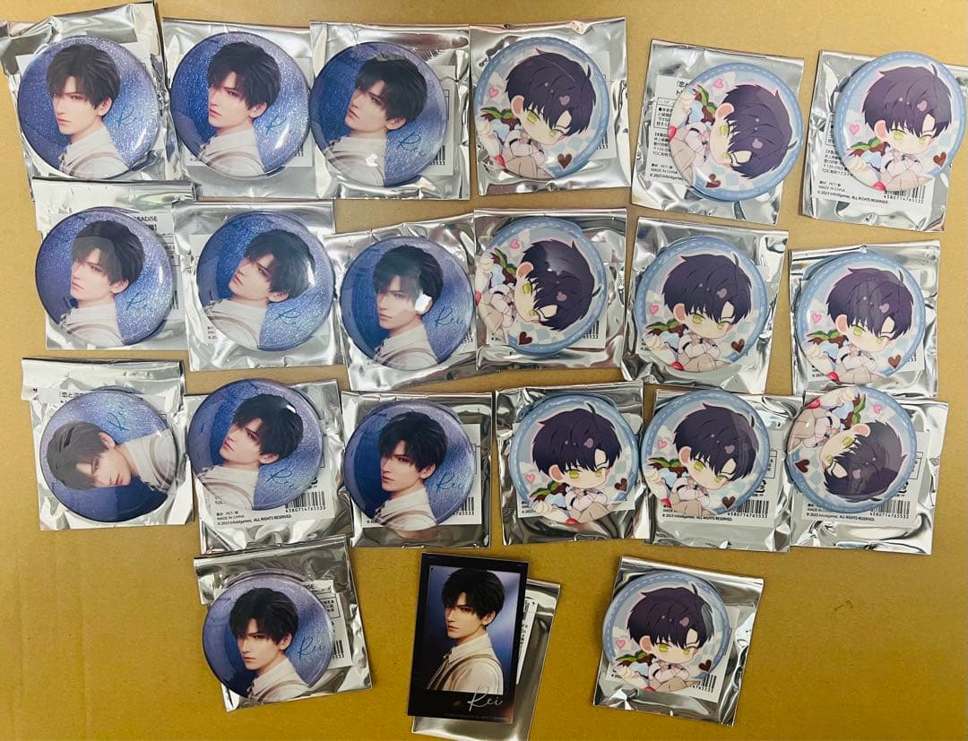 恋と深空 スイパラコラボ レイ 缶バッジ 等身SD チェキ風カード