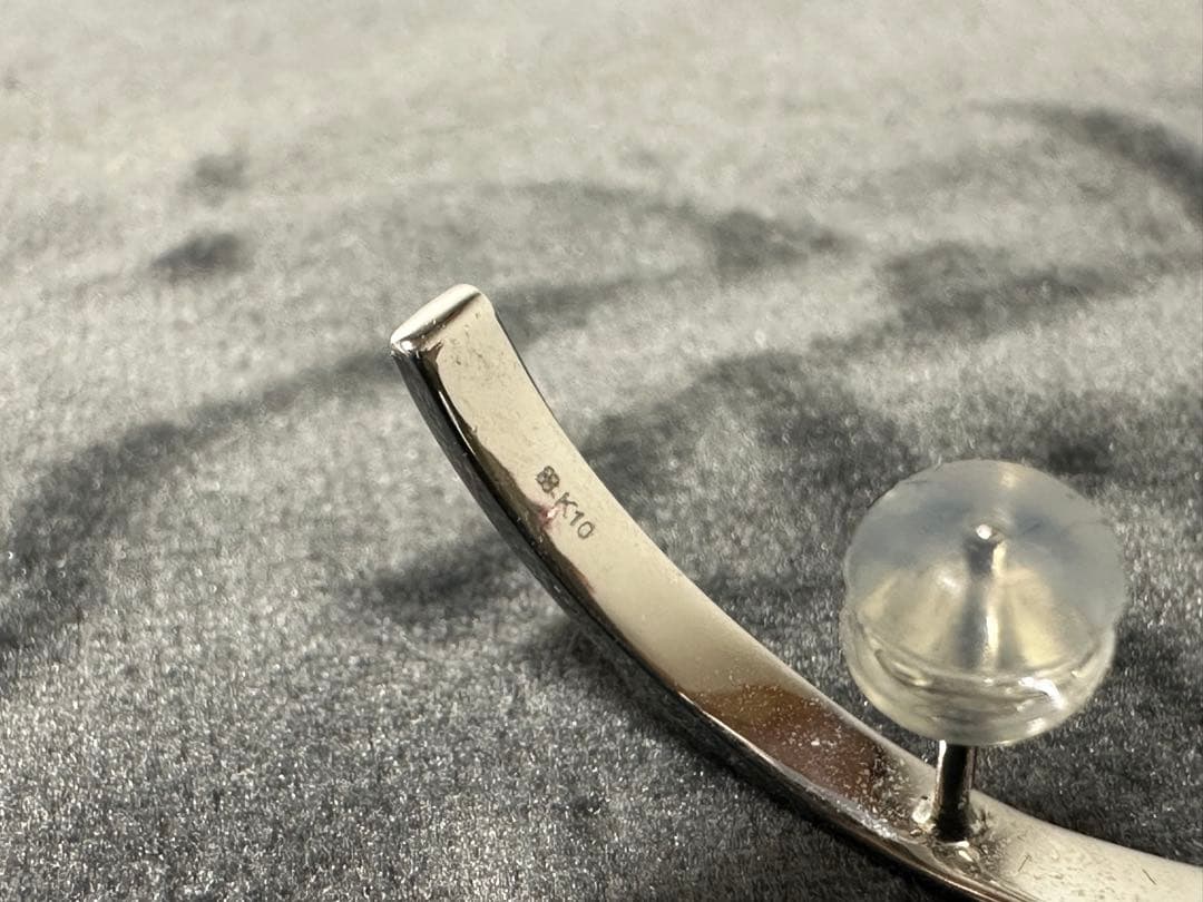 SK HIROTAKA ヒロタカ　ピアス　k10 シルバー