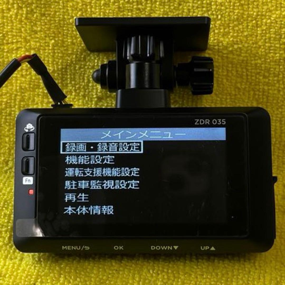 【美品】コムテックドライブレコーダーZDR035 駐車監視ケーブル付き