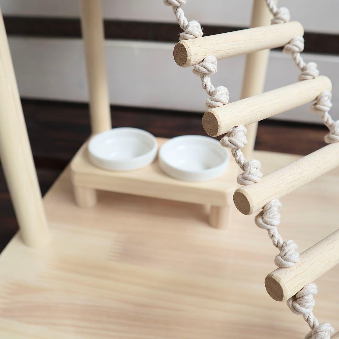 ことりのおおきなあそびば　ミラー付き　文鳥　インコ　バードアスレチック