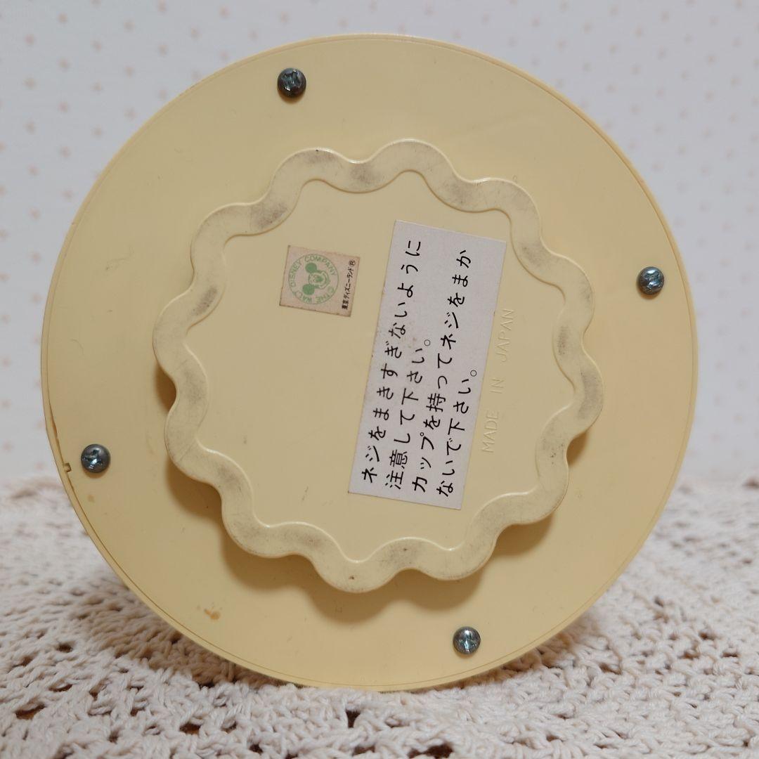 ディズニーランド　初期　レトロ　オルゴール　ドナルド　デイジー　コーヒーカップ