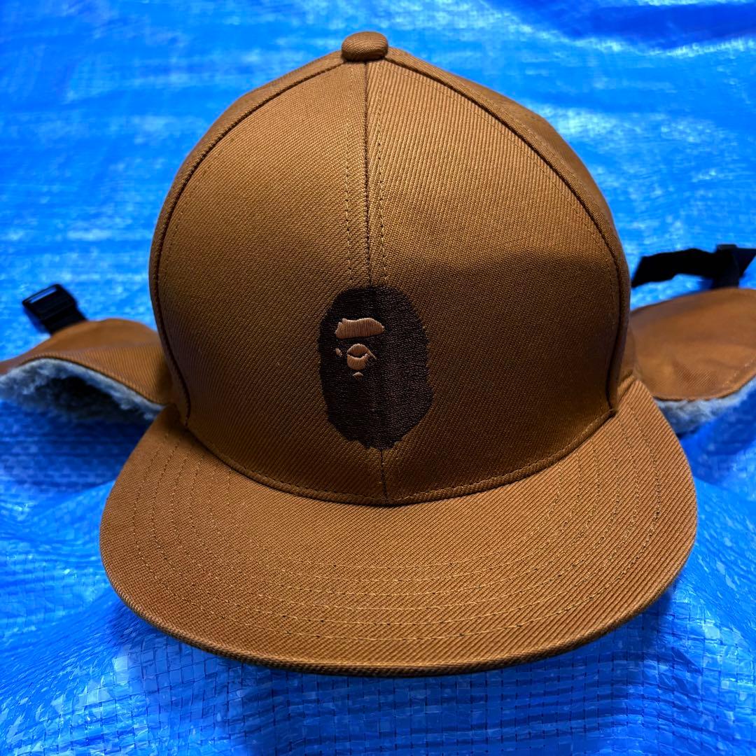 BAPE⬛︎ベイプ⬛︎フライトキャップ⬛︎ボア⬛︎キャメル