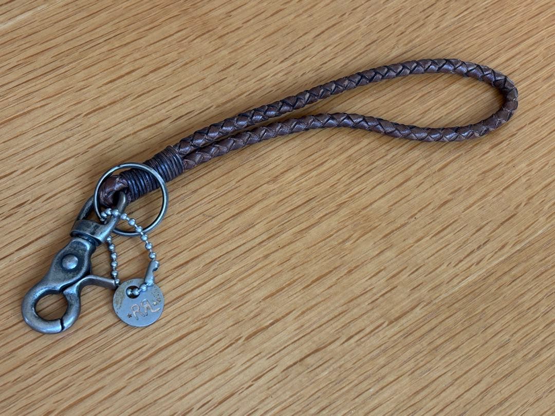 RRL/アクセ/レザー/キーホルダー/ラルフローレン/ロープ/キーフォブ/リング