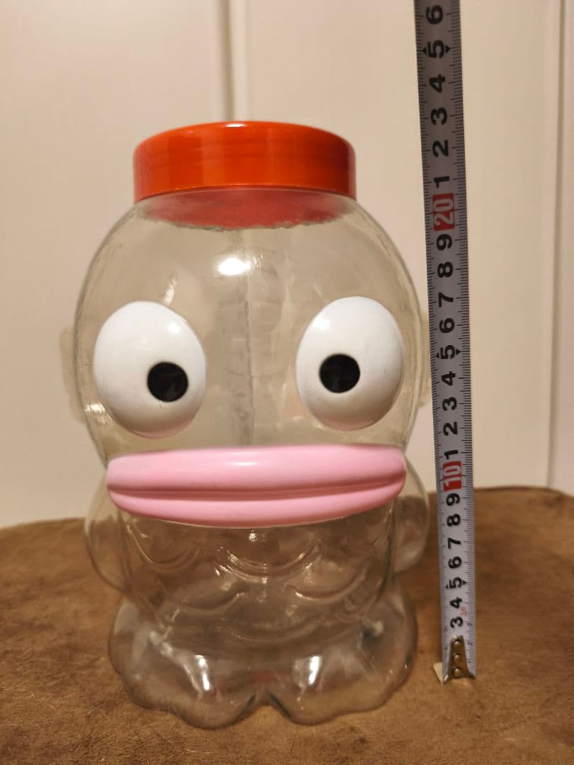 サンリオハンギョドン 当時物 昭和レトロ 旧ロゴ プラ製　小物入れ