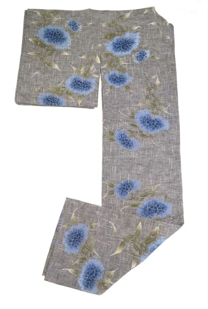 竺仙　浴衣　紬ゆかた　綿紬