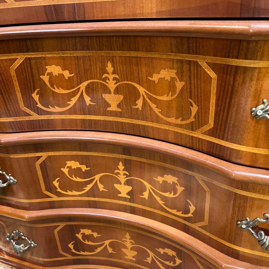 雪　Sale イタリアン アンティークPT 象嵌　４DRキャビネット