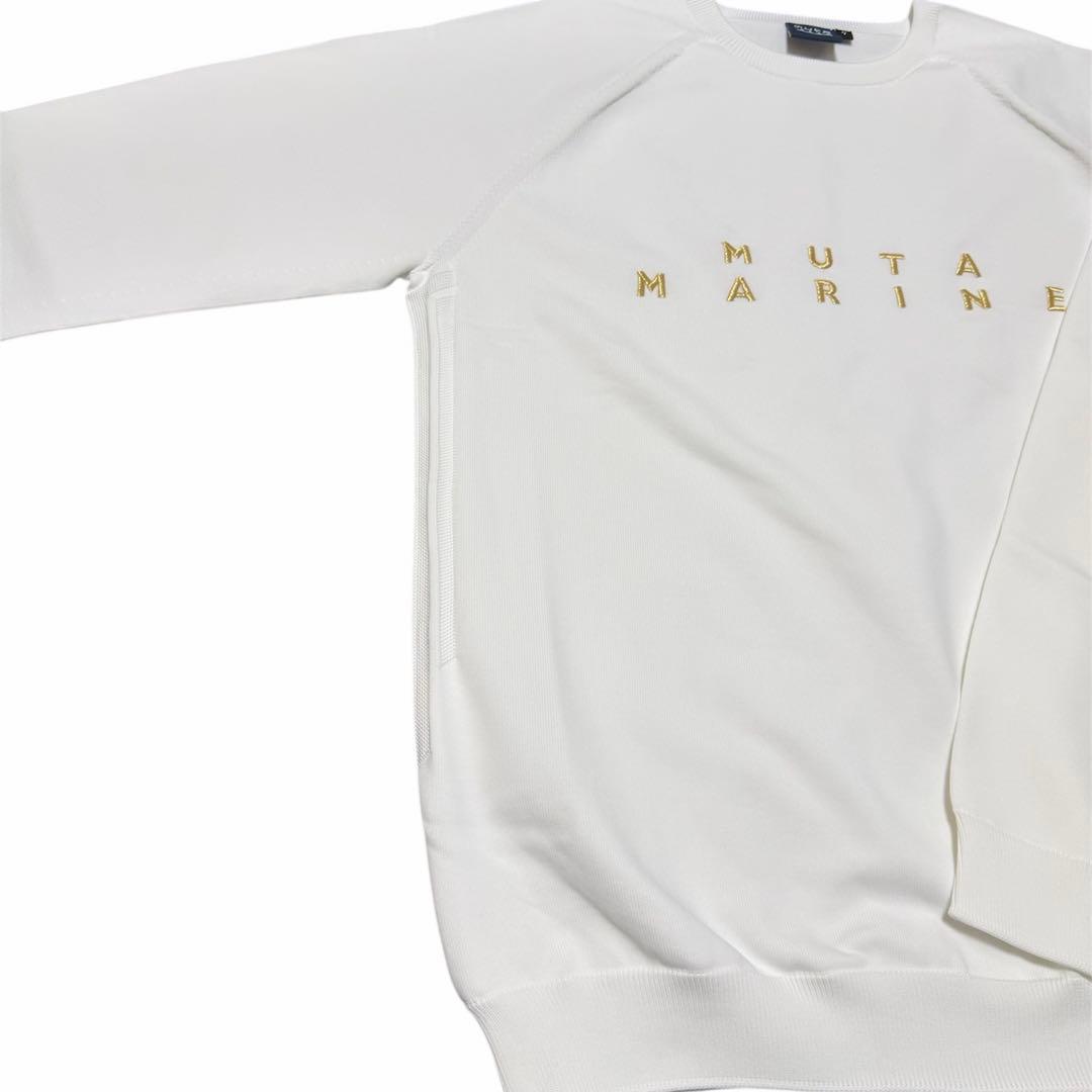 muta MARINE 白 メンズ 長袖 セーター XL 新品
