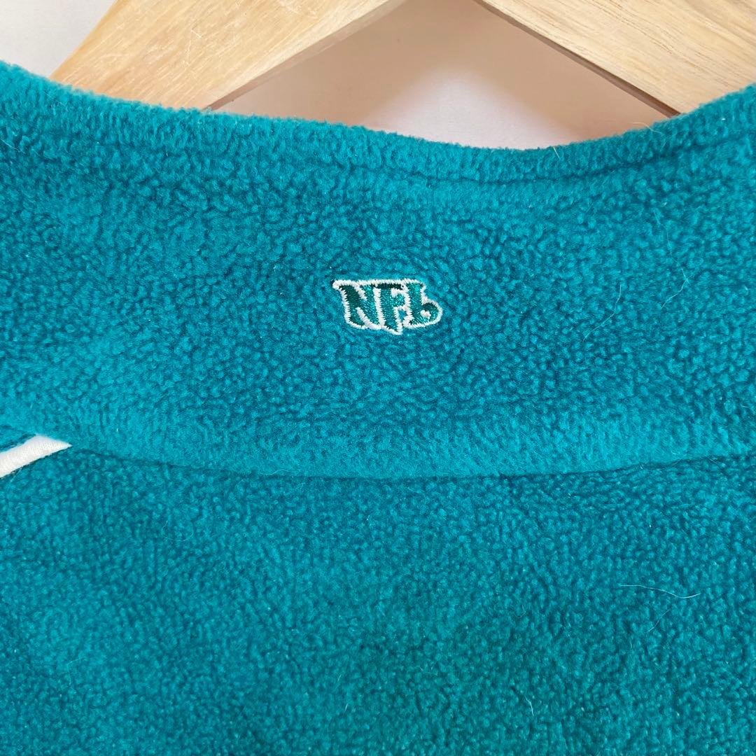 US古着【入手不可能!!】NFL ✈︎刺繍ロゴ フリース マイアミドルフィンズ