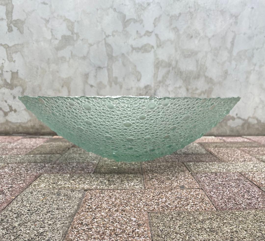 『fragile glass』スペイン製 ガラス 花器 水盤 華道