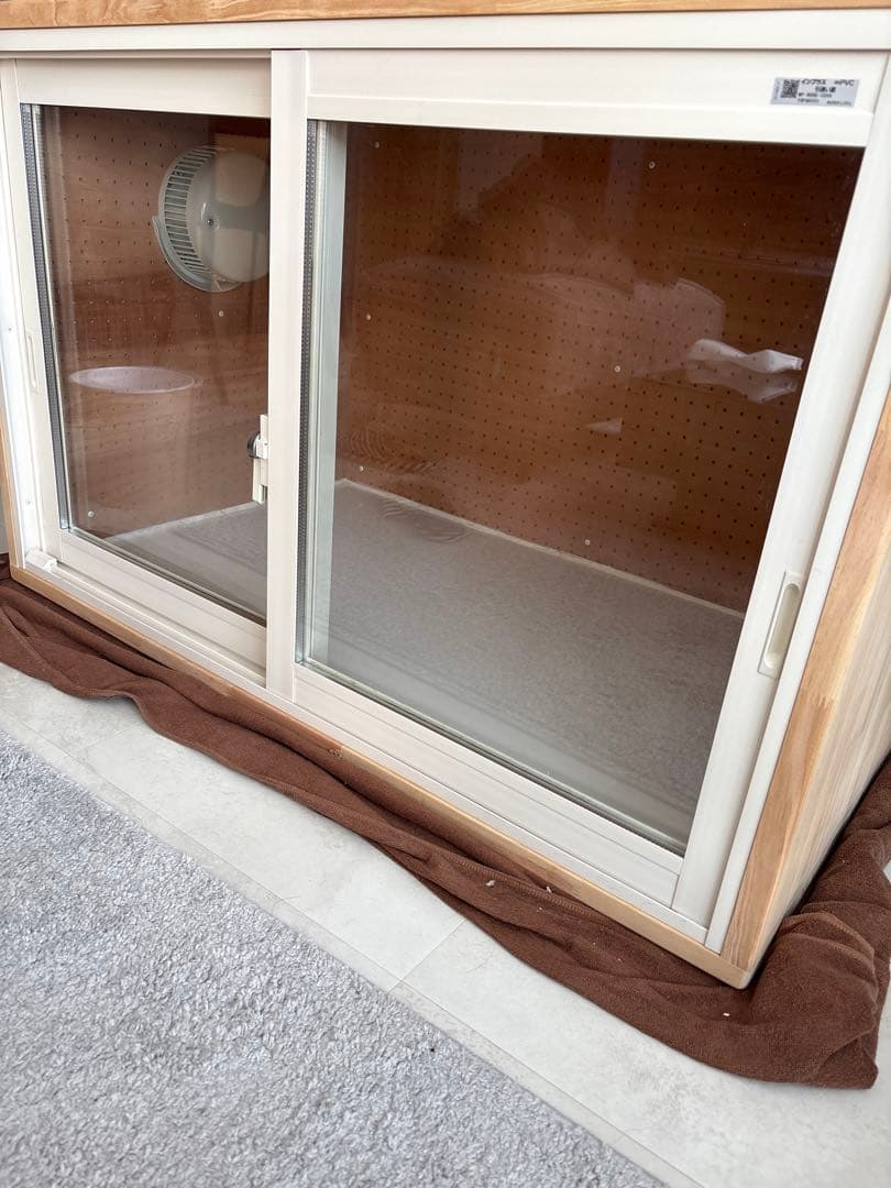 犬用 防音ケージ（複層ガラス・底面防水・有孔ボード・ロスナイ換気付き）