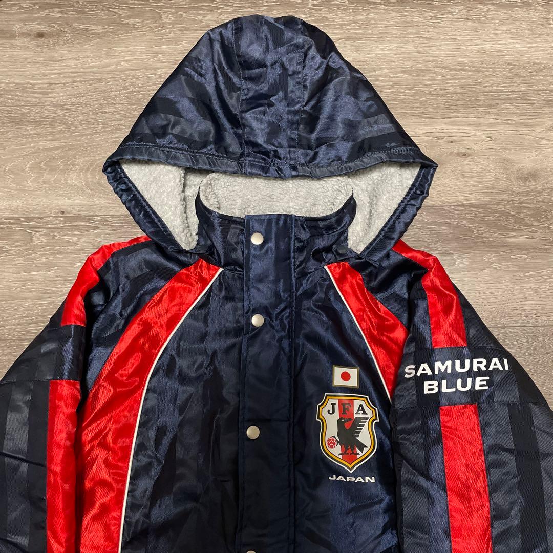 希少品 JFAサッカー日本代表 SAMURAI BLUE ベンチコート 150