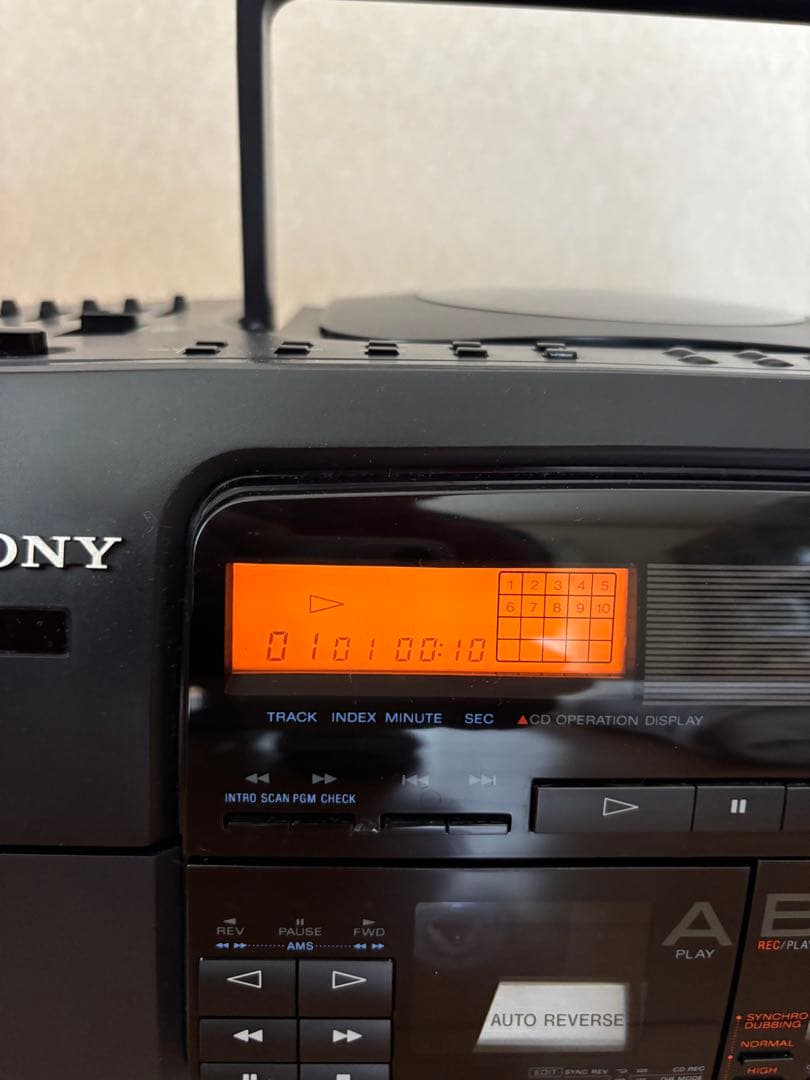 バブルラジカセ　SONY CFD-700 CDダブルラジカセ　動作品