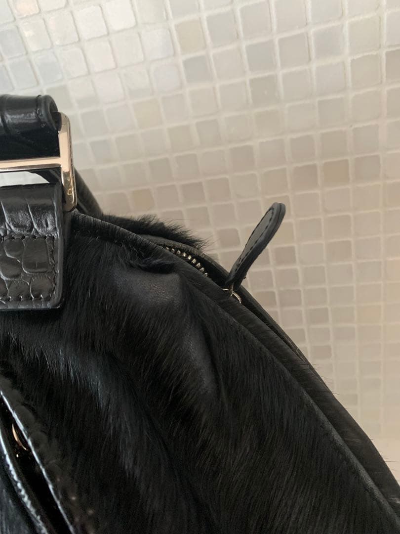 とっても可愛いmuta 8バック　ハラコ　本革　クロコ型押し