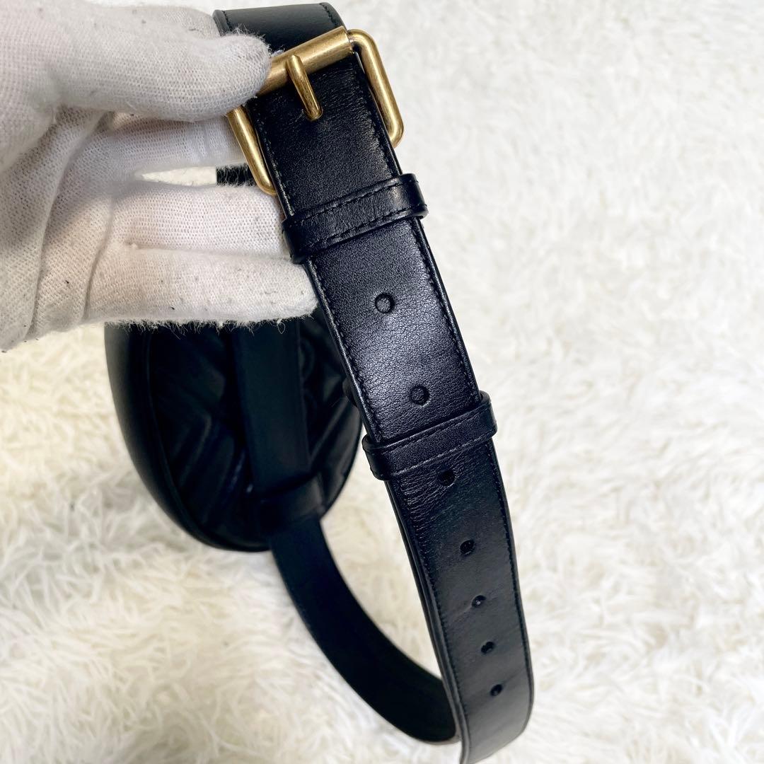 【極美品】GUCCI グッチ ボディバッグ ウエストポーチ マーモント GG