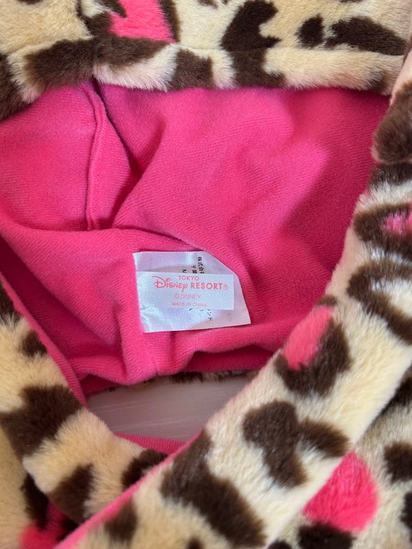 ディズニー ヒョウ柄マフラーキャップ