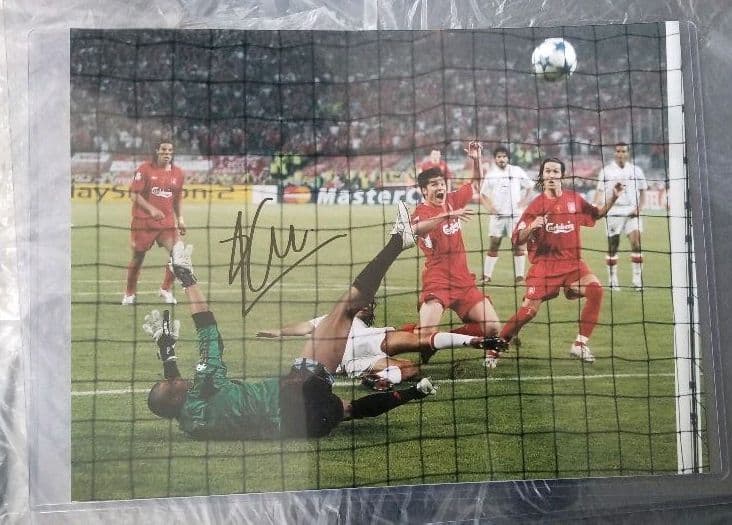 シャビ・アロンソ　直筆サイン　フォトグラフ　サイン　写真　シャビエル・アロンソ