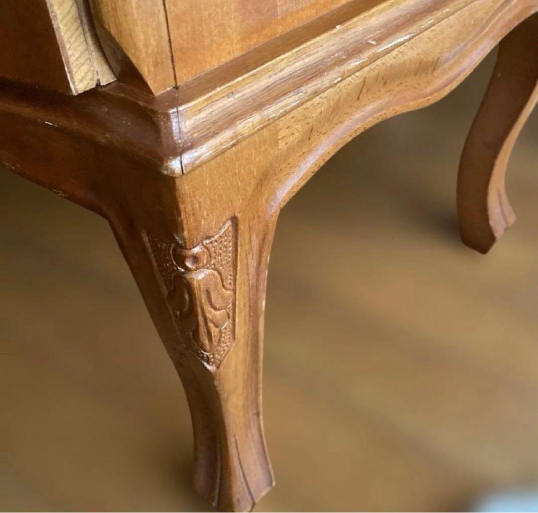 ライティングビューロー　インテリア　象嵌　猫脚