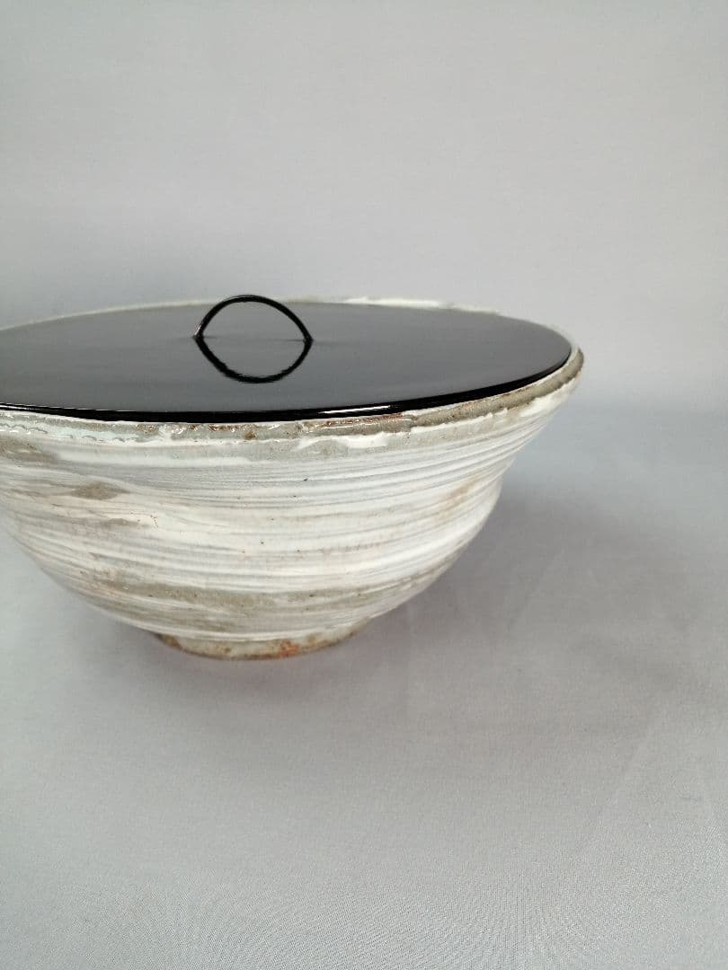 【茶道具】清水六兵衛造　刷毛目鉢　水指　水指391