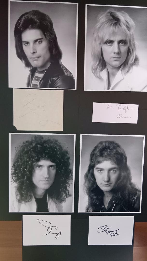 「Queen全員の直筆サイン入りコレクターズセット」
