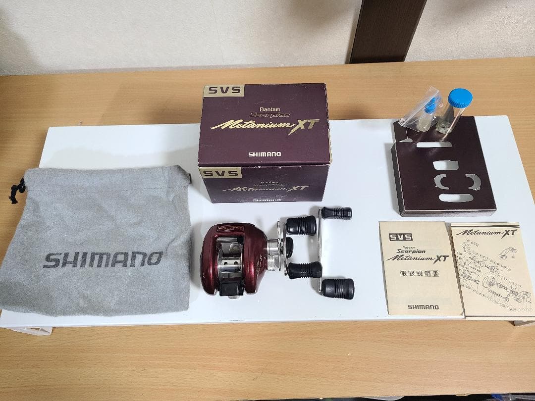 美品【シマノ】 バンタム スコーピオン メタニウム XT 赤メタ