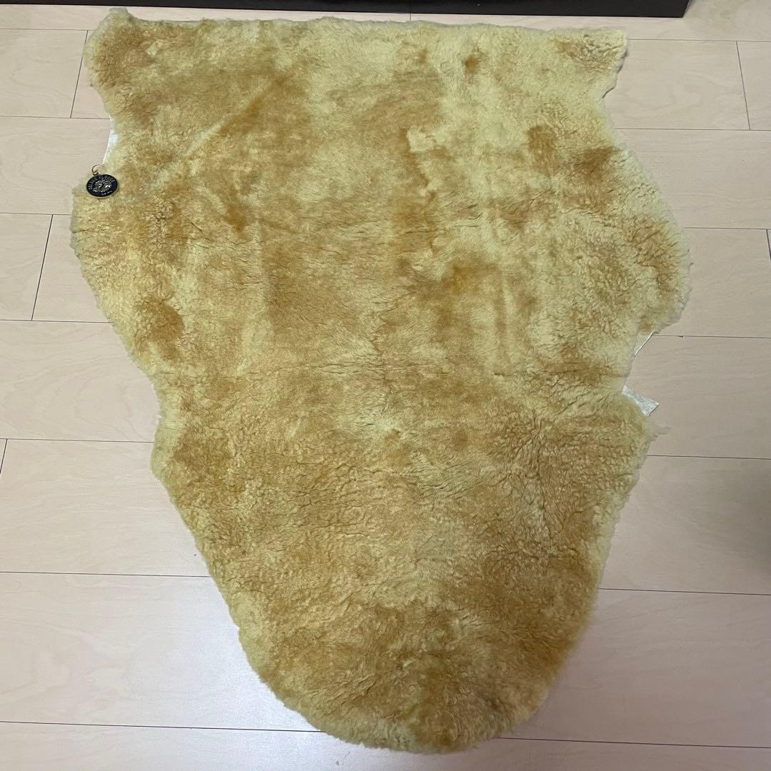 ムートン　ラグ　日本ムートン　4枚セット　冬キャンプ