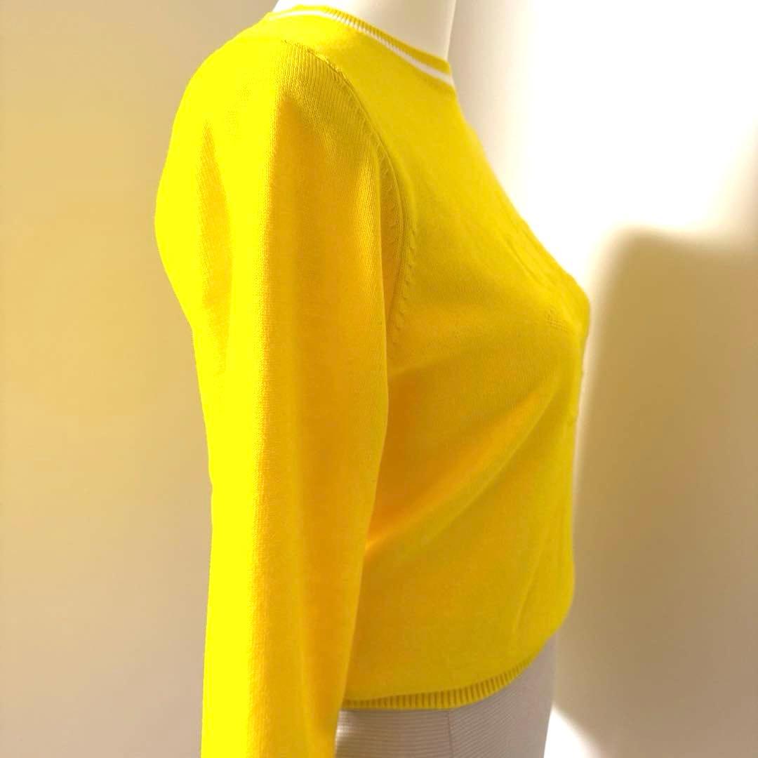 再お値下げ★St ANDREWSセントアンドリュース☆イエロークルーネックニット