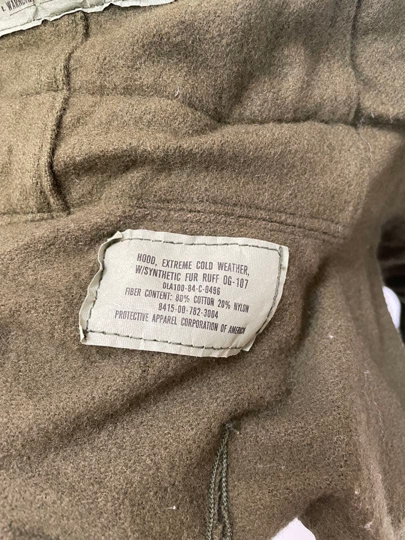 超美品 80s ビンテージ M-65 フィッシュテールコート フルセット XL