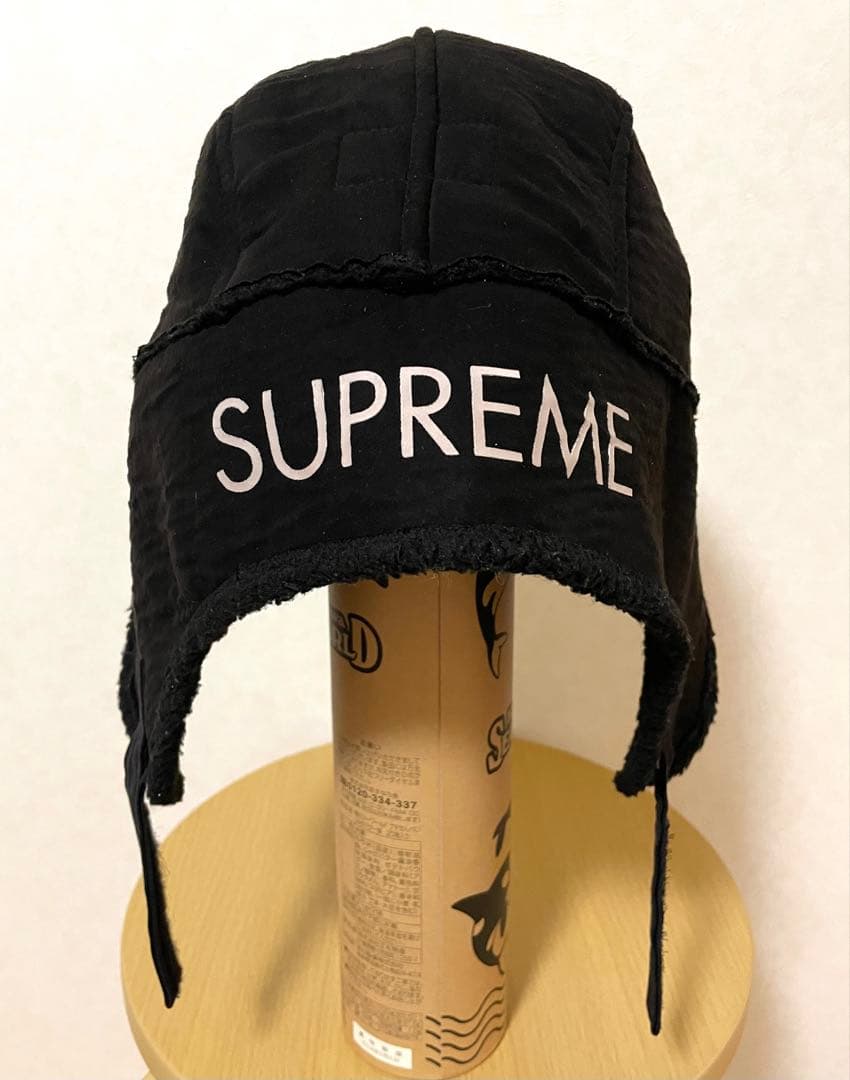 Supreme フライトキャップ ブラック