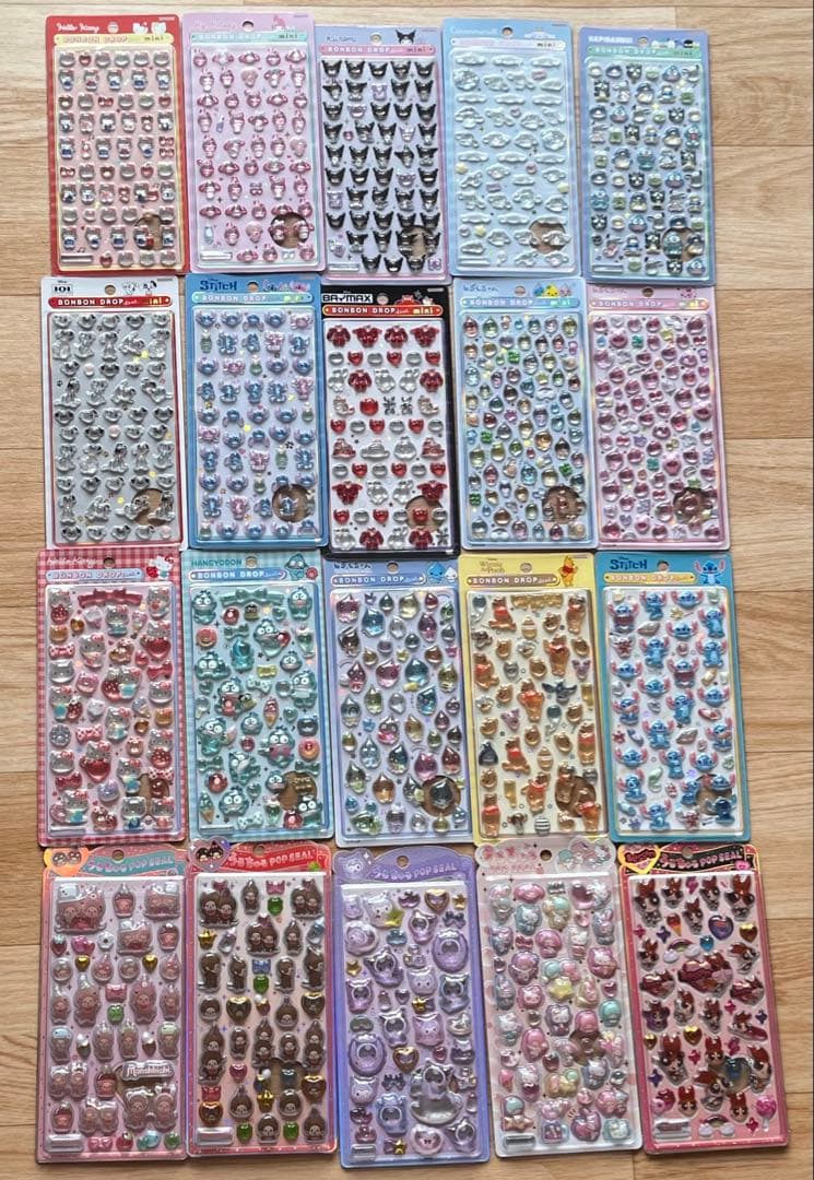 ボンボンドロップシール　うるちゅるPOPシール　２０枚セット