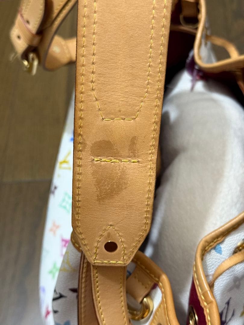 Louis Vuitton バケットバッグ ホワイト/マルチカラー