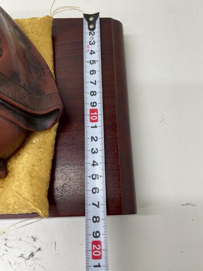 A◆布袋様　置物　開運　招福　インテリア　アンティーク　レトロ　座布団付き