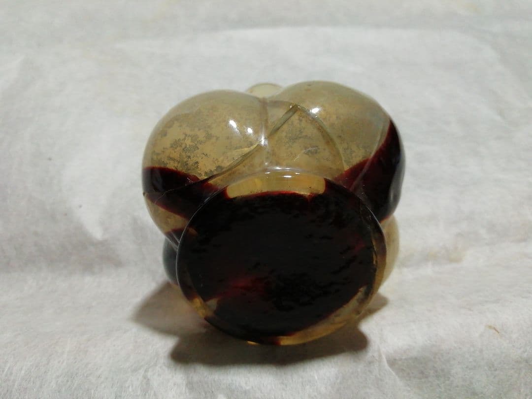 ♪時代ガラス一輪挿し キズ 高蒔絵