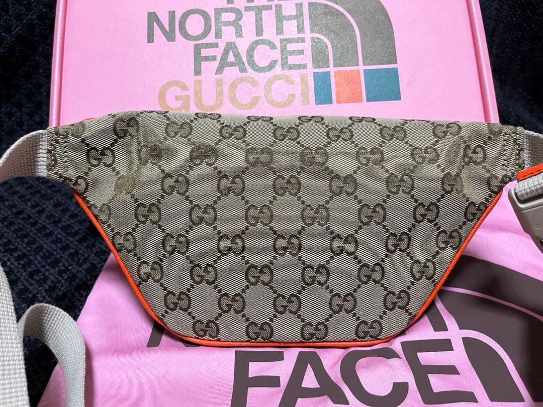 GUCCI×The North Face ノースフェイス　ウエストGGキャンバス