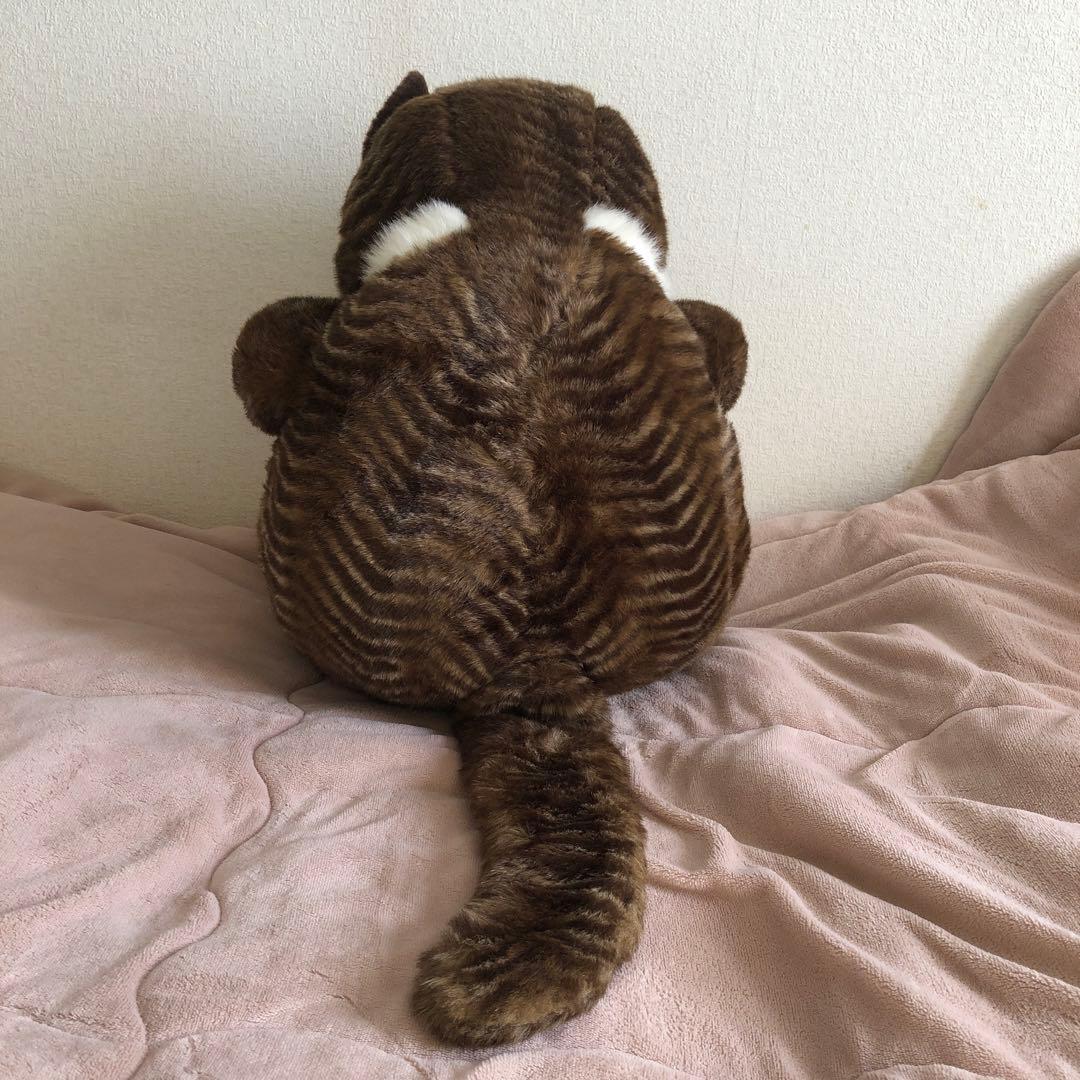 オリエンタルトーイ　ジョリーマンマ　特大　眠り猫ぬいぐるみ　紙タグ有　中古品