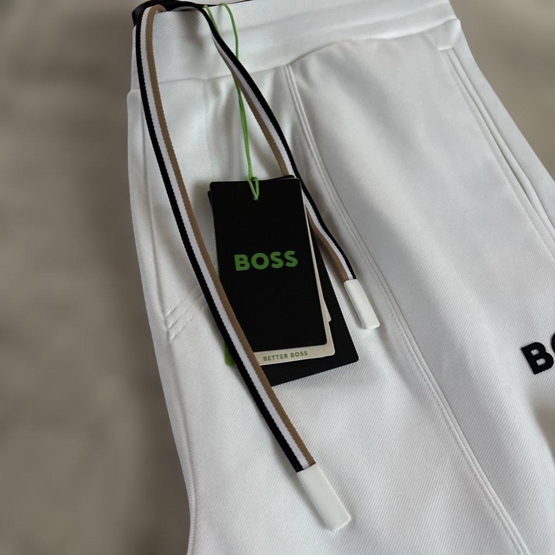 BOSS ホワイト白 ストレッチパンツ S テニス
