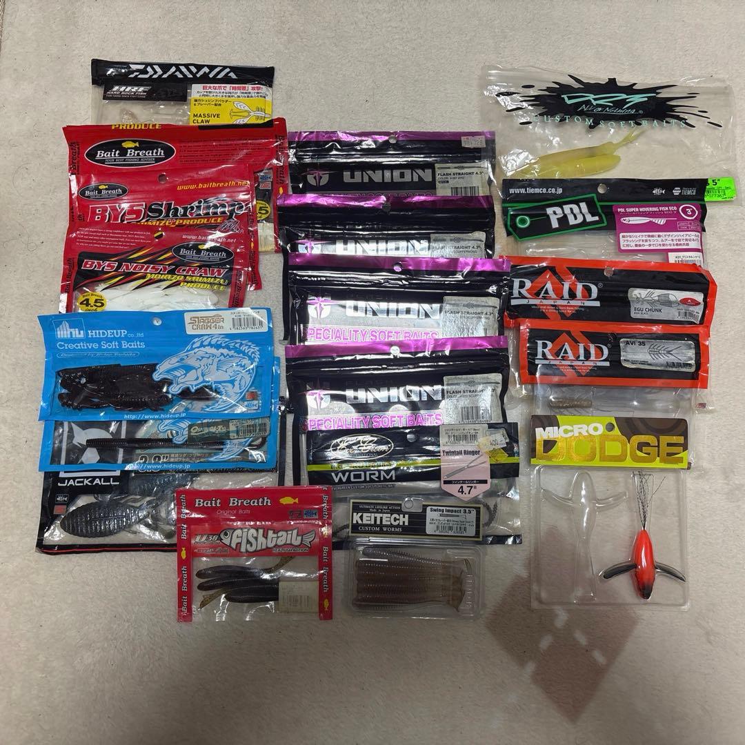 バス釣りワームまとめ売り