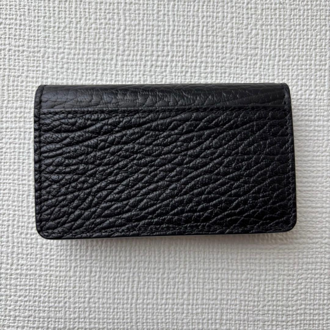 メゾンマルジェラ　名刺入れ　カードケース　ブラックレザー