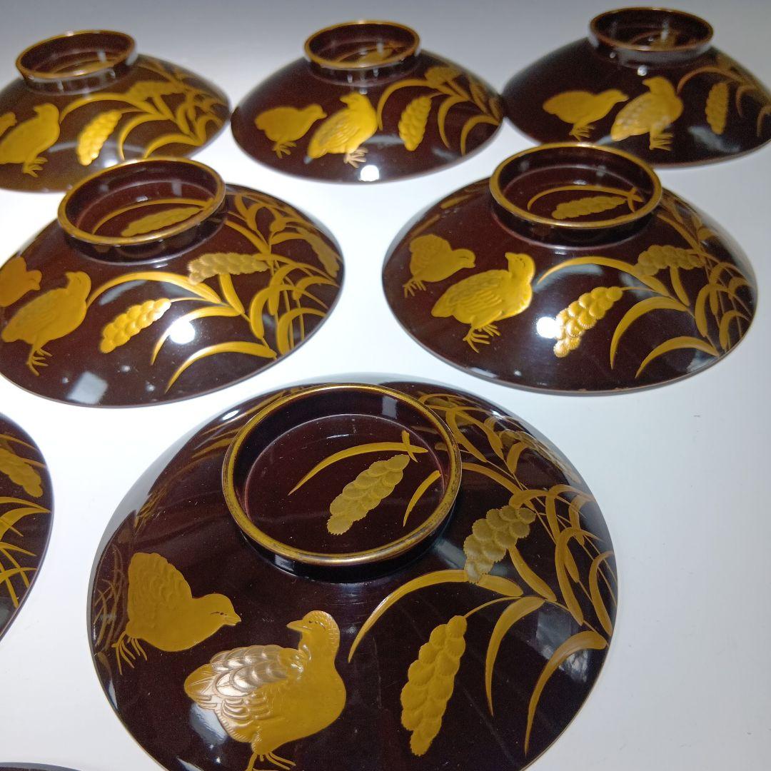 値下げ時代物　蒔絵吸物椀10客