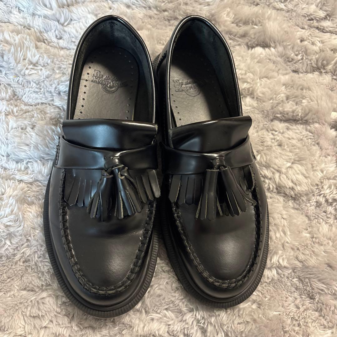 Dr. Martens タッセルローファー 黒ステッチ　UK4