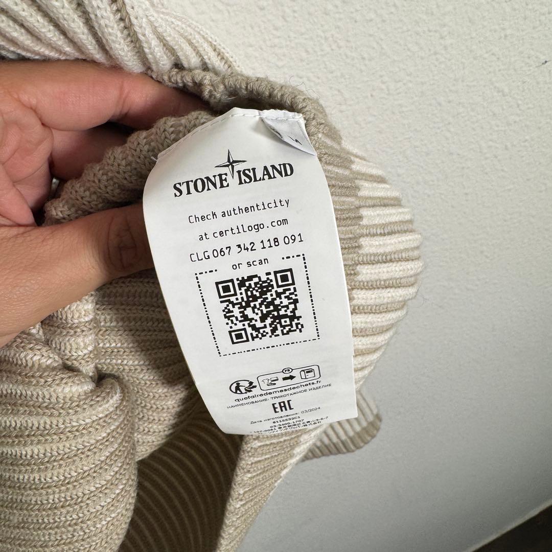 STONE  フルリブRWSウールセーター