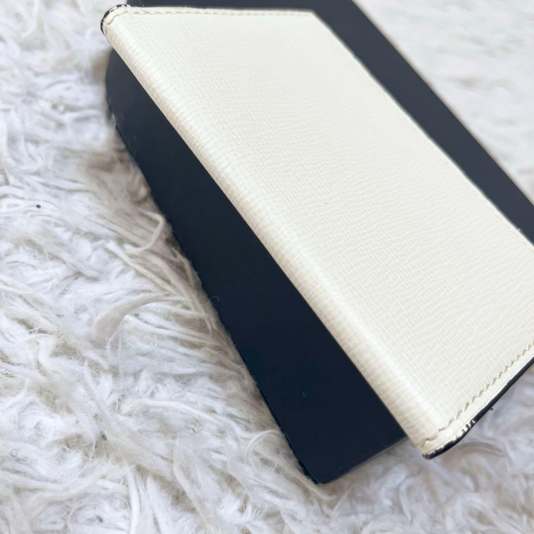 Valextra 名刺ケース カードケース グレインカーフスキン オフホワイト