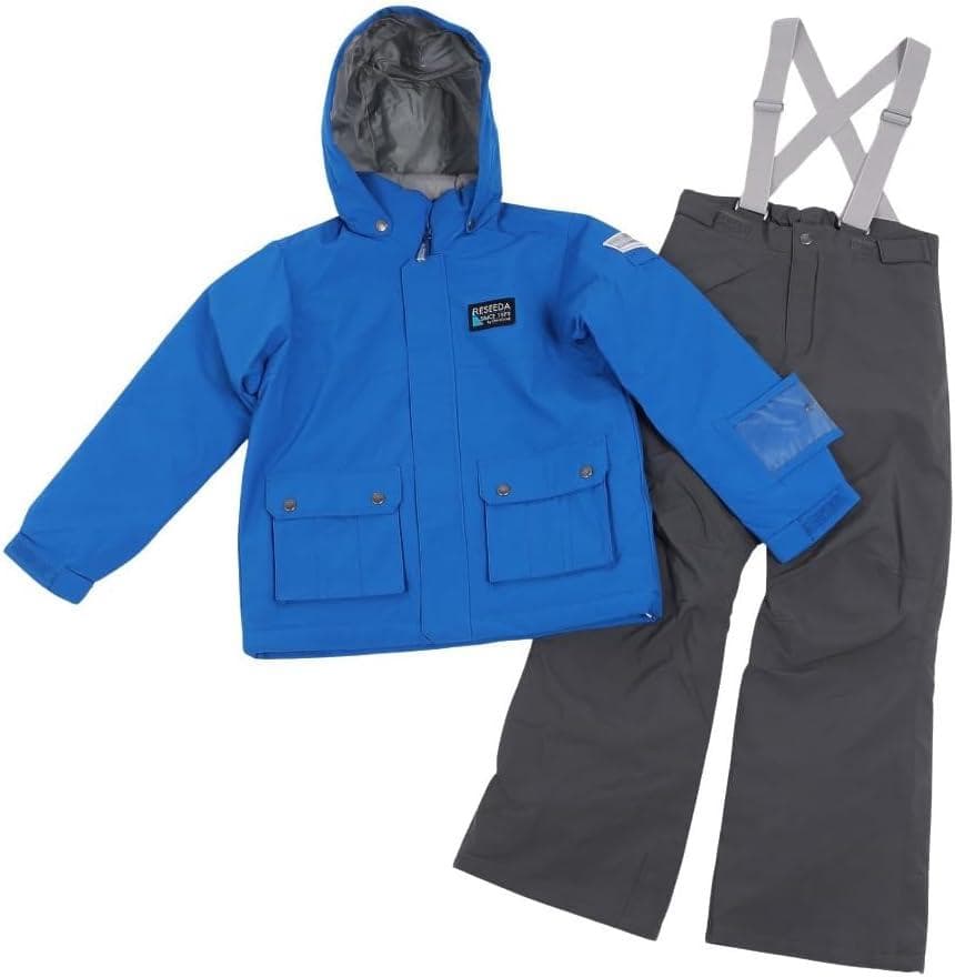 オンヨネ レセーダ ジュニア スキーウエア上下セット調整付 150 青×灰 新品