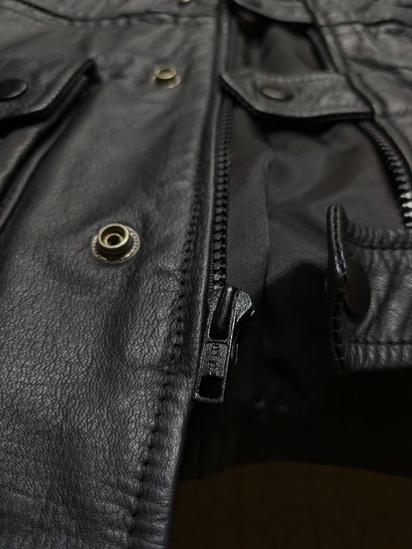 ラフシモンズ ２００２ＡＷ レザーベスト ヴァージニアクリーパー期