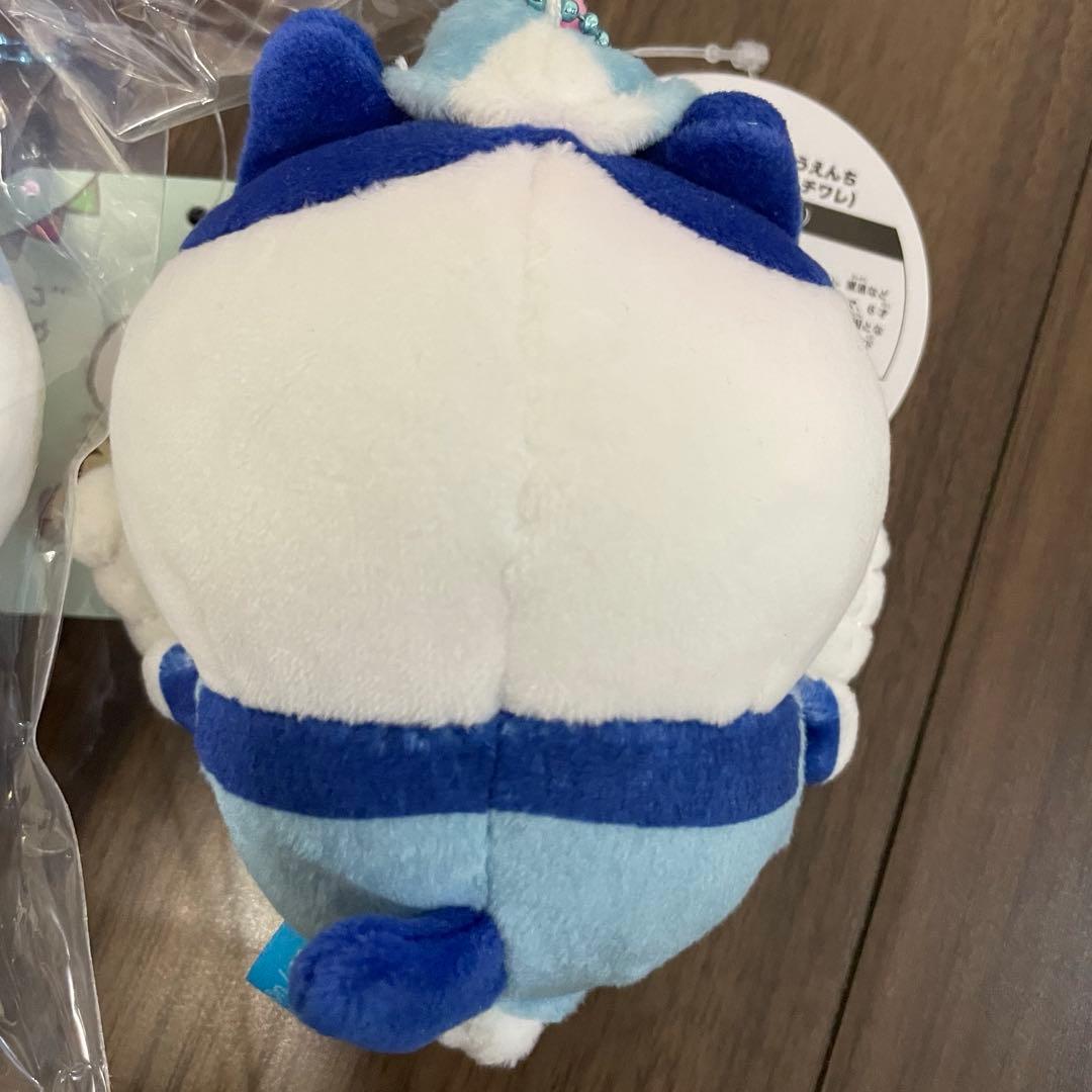 ちいかわワクワクゆうえんち ハチワレ ぬいぐるみ マスコット 4点セット