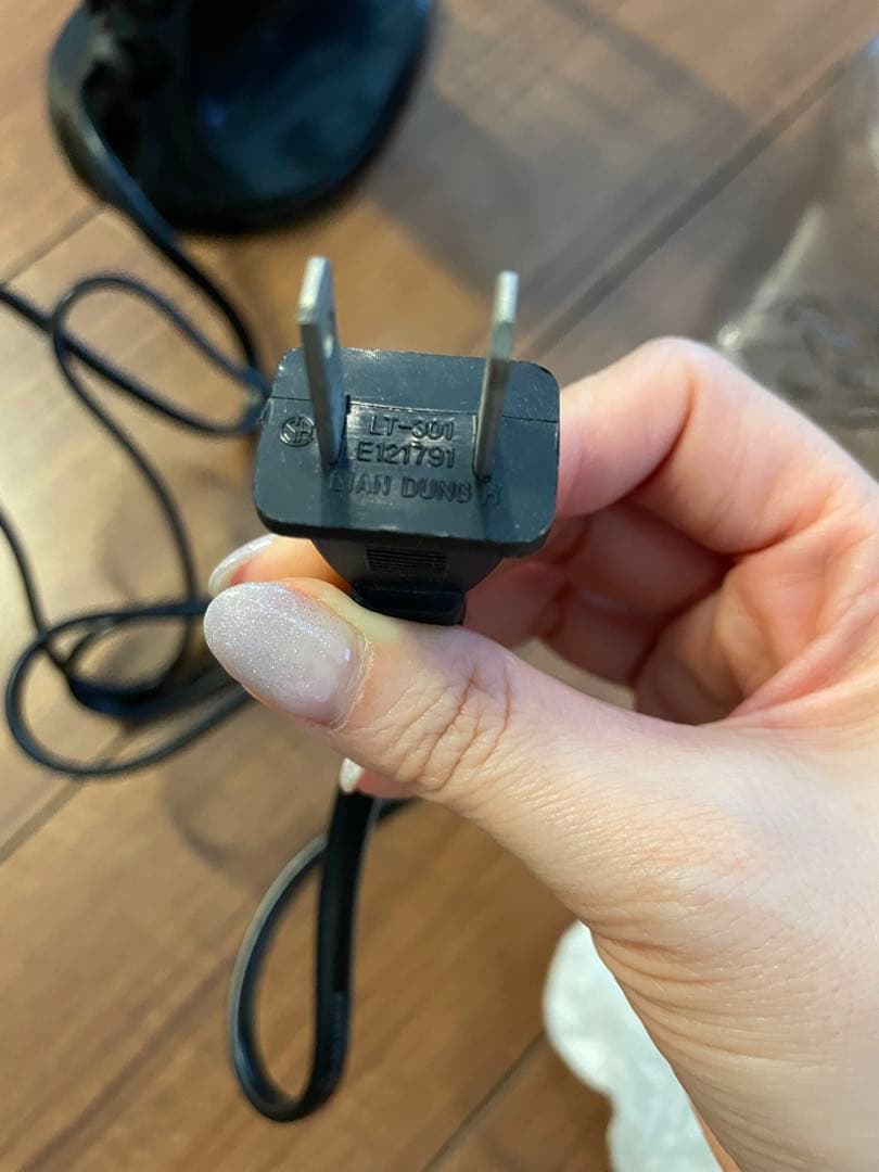 ヴィンテージ 卓上扇風機 3枚羽根 黒