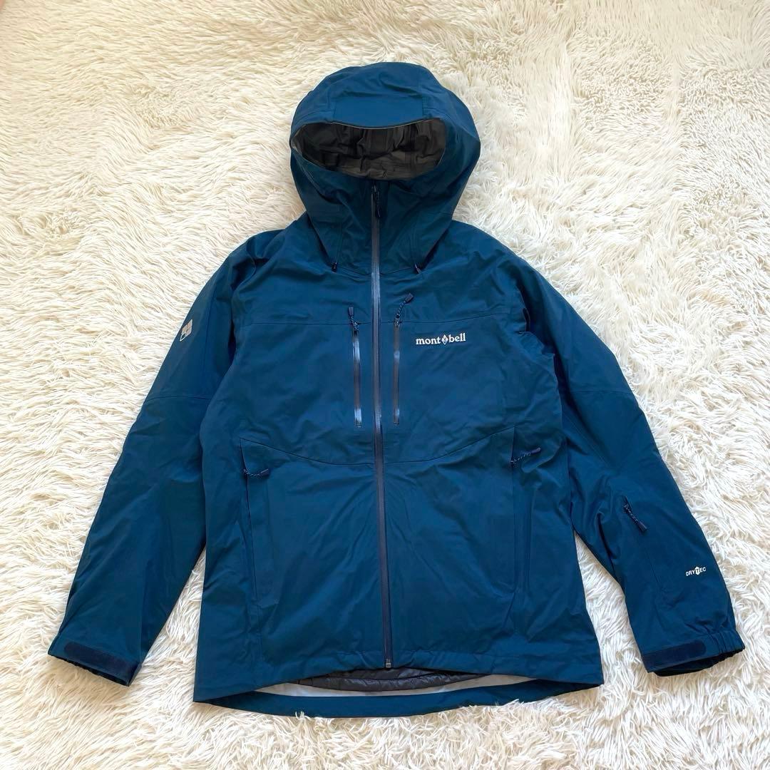 極美品 モンベル 3in1 フォールラインパーカ ナイロンジャケット Lサイズ
