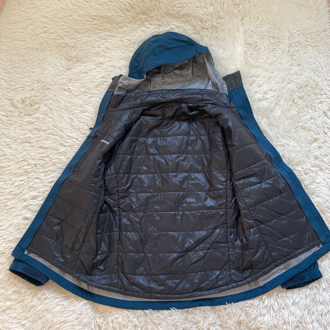 極美品 モンベル 3in1 フォールラインパーカ ナイロンジャケット Lサイズ