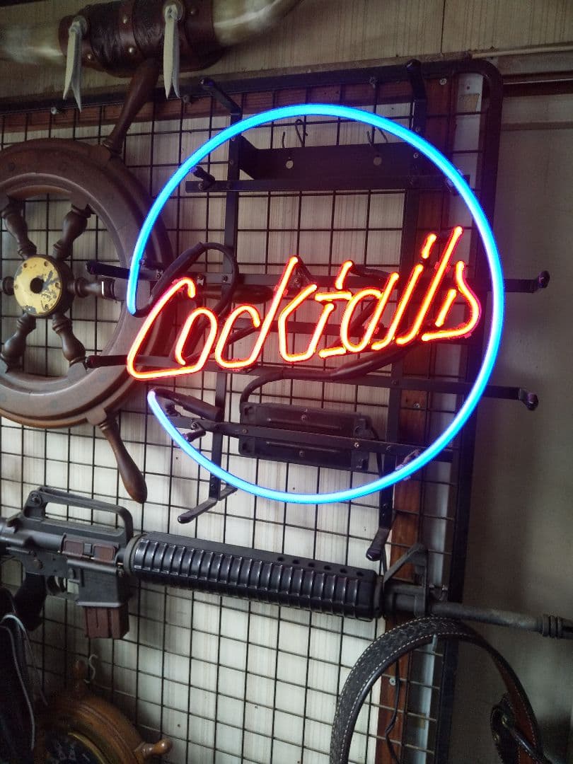 カクテルCocktailアメリカン雑貨レトロ、アンティークネオンサイン ネオン管