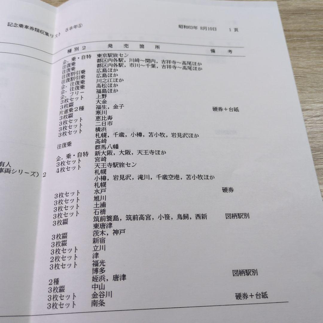 レトロ 昭和57〜58年度 鉄道 国鉄 乗車券 コレクション まとめ