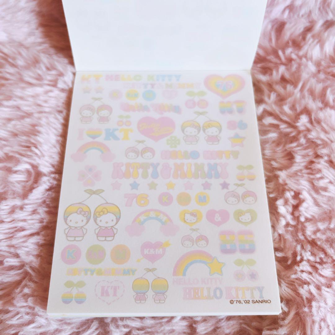 希少レア　ハローキティ　チェリー　レターセット　シール付きメモ　ノート　2002